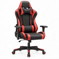 Cadeira Ergonómica Reclinável em Pele Sintética PU Preto/Vermelho, 65 x 65 x 120-130 cm